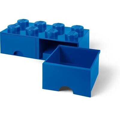 LEGO Bricks 2 drawers bright blue-container