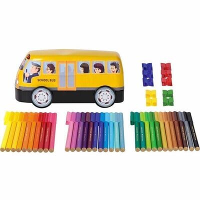 Faber Castell Pack of 30 Connector Bus Felt Pens 155532