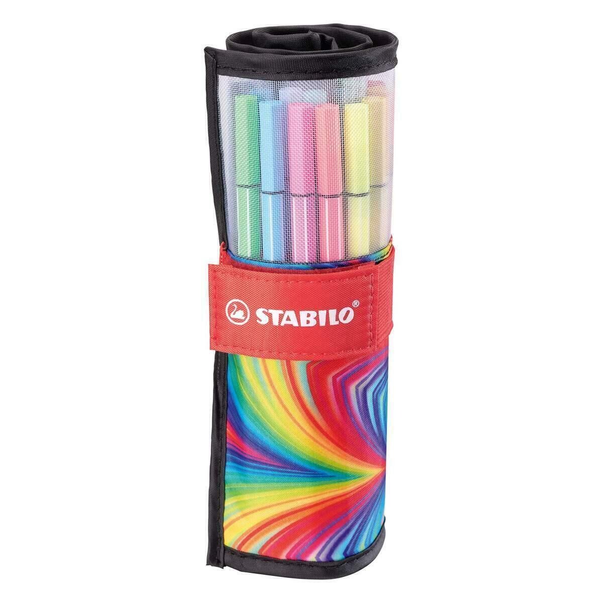 STABILO Fineliner Pen 68 Rollerset with 25 Assorted Colors - ARTY Edition