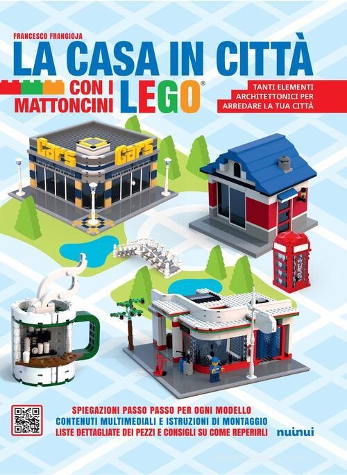The house in the city with Lego bricks