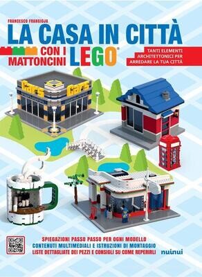 The house in the city with Lego bricks