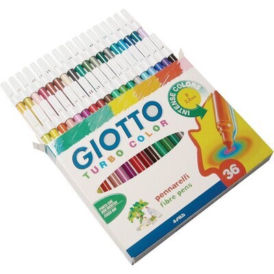 Giotto Turbo Color Fine Tip Markers 36 pcs.