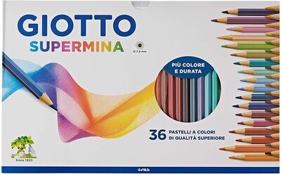 Giotto Supermina colored crayons - 36 pack
