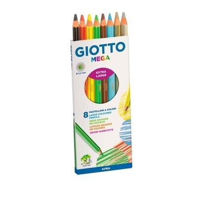 Giotto Mega crayons - assorted - 8 pack