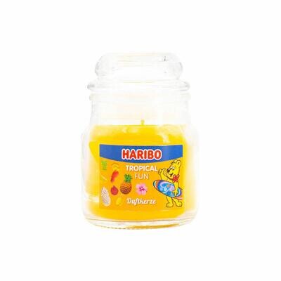 Haribo Tropical Fun Mini scented candle, glass candle 85gr