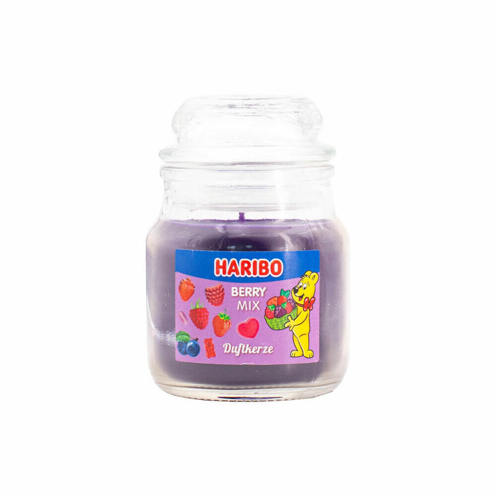 Haribo Berry Mix Mini scented candle, glass candle 85gr