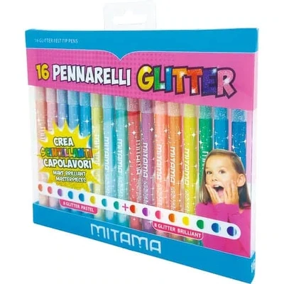 MITAMA - Glitter and crayon markers medium tip