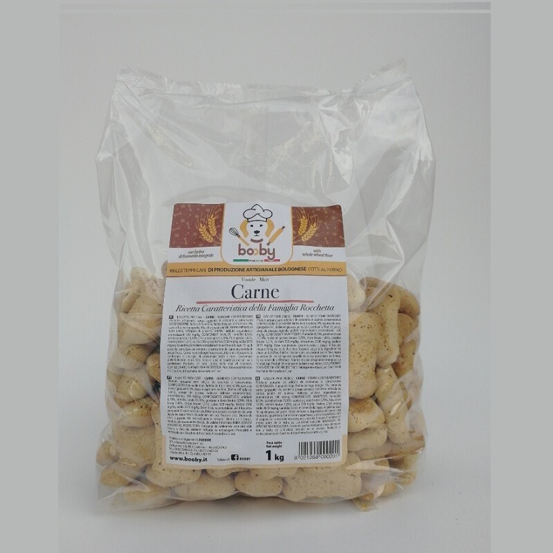 BOOBY Dog Biscuits with Meat 1 KG