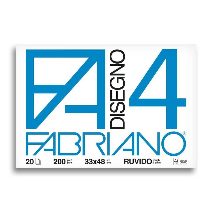 Fabriano drawing pad - f4 rough cm 33x48