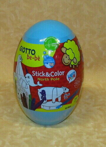 STICK &amp; COLOR EGGS GIOTTO Bebè NORTH POLE POLO NORD