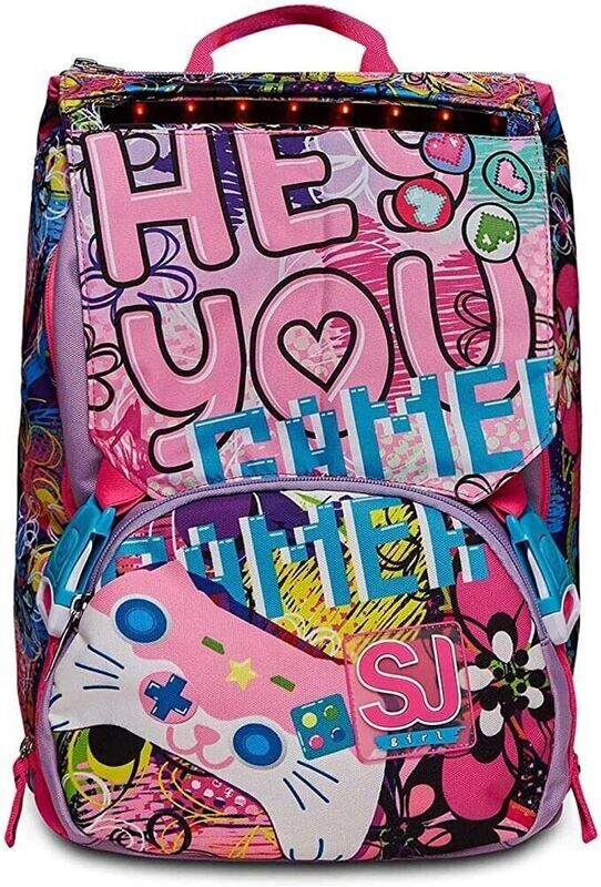 Big SJ GANG GLEAMLED GIRL SEVEN stretchable backpack