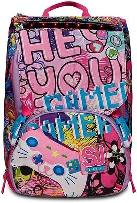 Big SJ GANG GLEAMLED GIRL SEVEN stretchable backpack