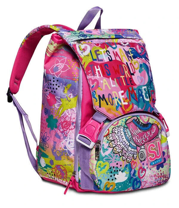 Seven SJ Unicorn Magicflip Girl Extensible School Backpack