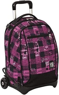 Jack Yub Trolley - Urban Check - fuchsia