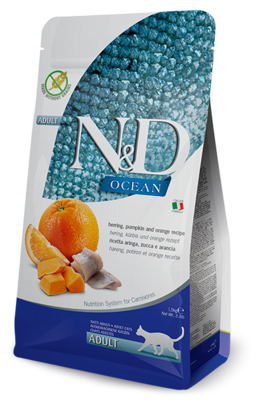 ND Ocean Farmina Cat - Herring, pumpkin and orange adult 1.5kg