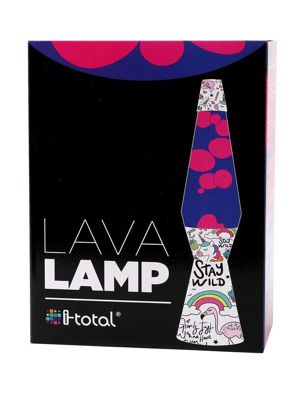 ITotal Lava Lamp 40cm XL1768 Magma Unicorn with Colorful Glitter