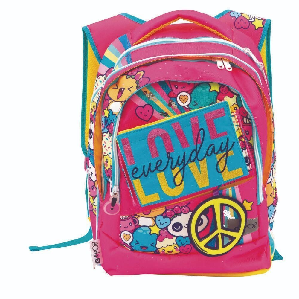 Love&amp;Peace GOPOP Round Extensible School Backpack Precious Games
