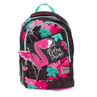 Extensible Backpack Round Flamingo GO POP by Giochi Preziosi