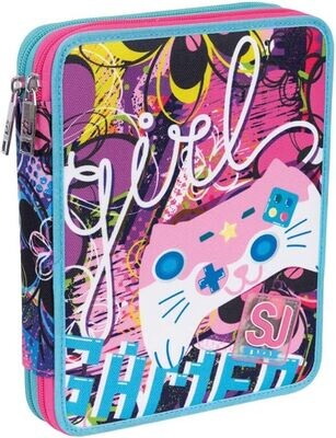 Seven School Case 2 zippers - GLEAMLED GIRL