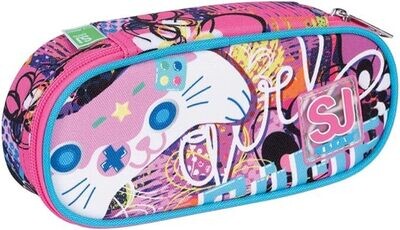 SJ Gang Pen Holder Girl&#39;s School Round Plus GLEAMLED GIRL