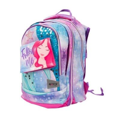 MERMAID GO POP Extensible Round Backpack by Giochi Preziosi