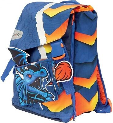CHILD GOPOP DRAGON EXTENDABLE SCHOOL BACKPACK