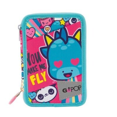 SCHOOL BAG 3 Zippers - LOVE&amp;PEACE GOPOP