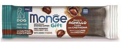 Monge Gift Sensitive Digestion Dog Rich In Fresh Lamb With Chestnuts And Inulin - Meat Bar