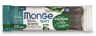 Monge Gift Skin Support Dog Rich In Fresh Salmon With Aloe Vera And Yeast - Meat Bar