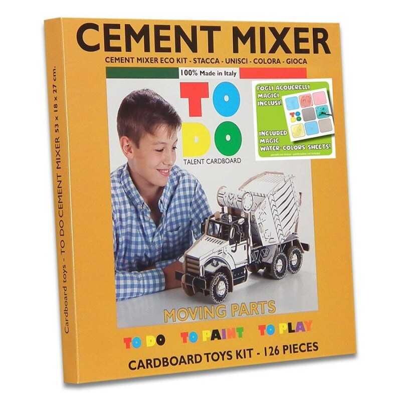TODO CARDBOARD RECYCLED CARDBOARD GAME CEMENT MIXER