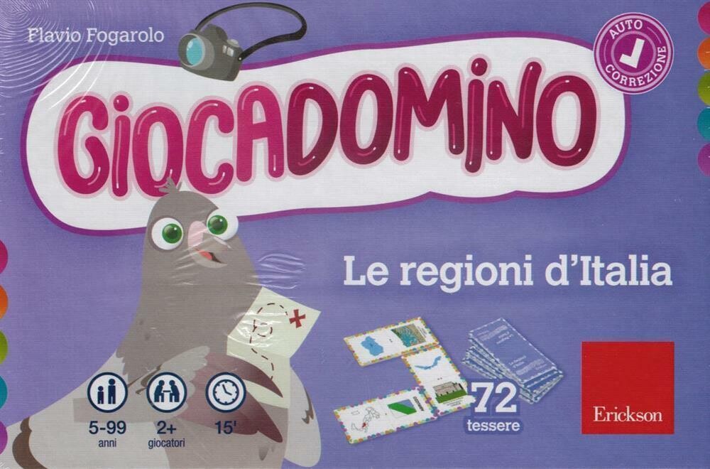 Game The regions of Italy. Giocadomino - Fogarolo Flavio