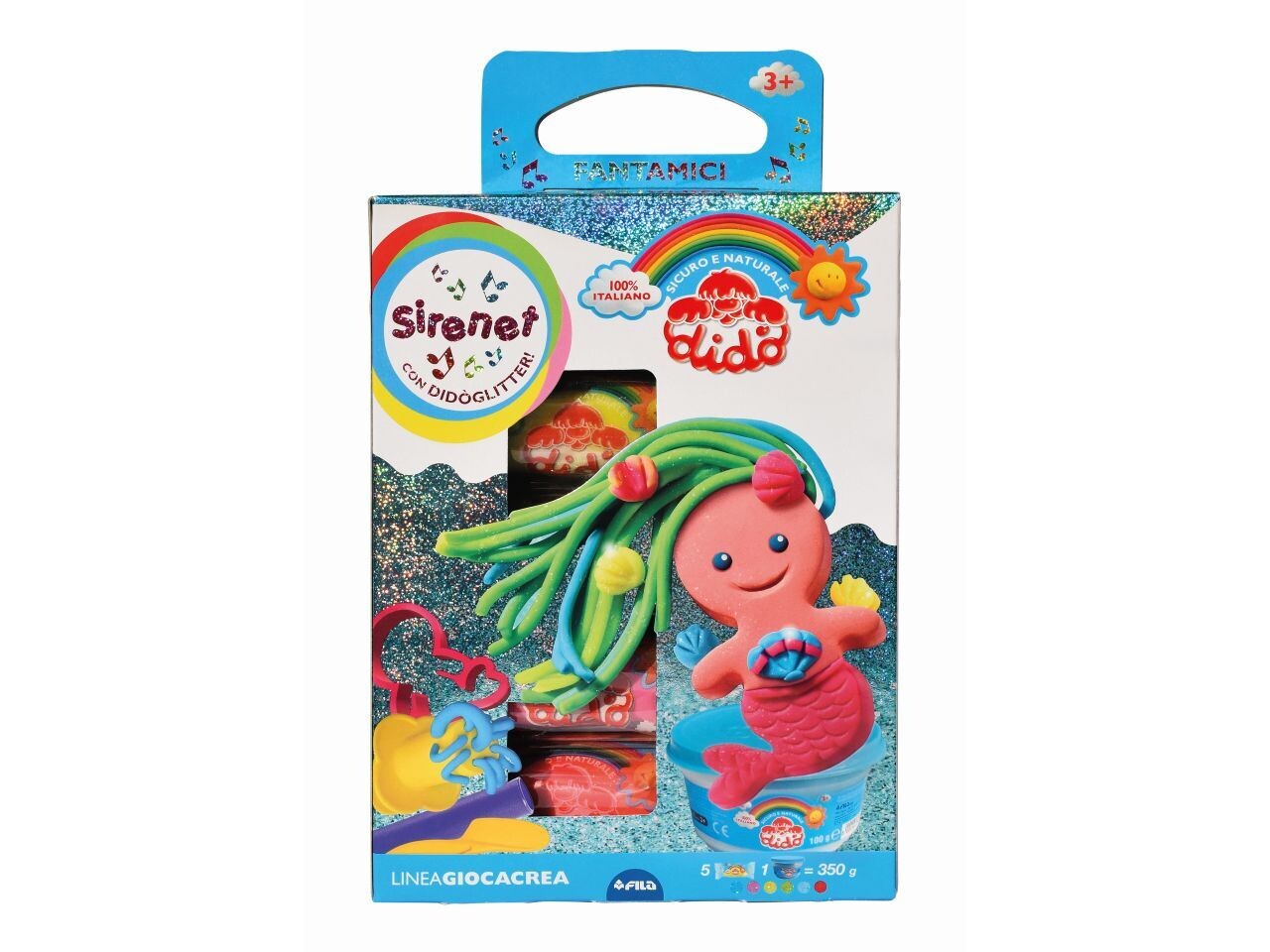 Didò modelling dough Giocacrea the little mermaid