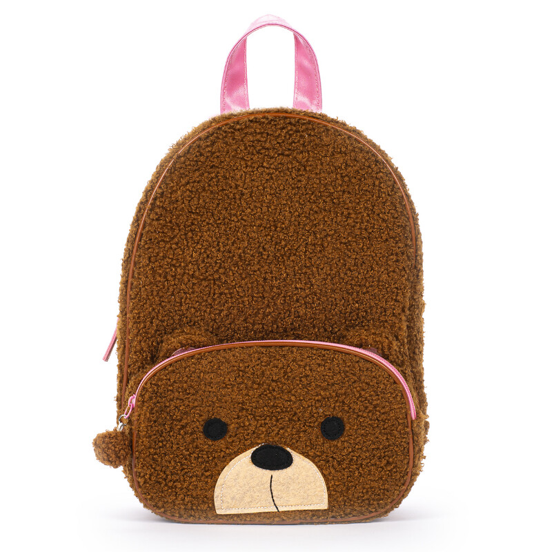 Backpack plush bear Baby girl kindergarten vacation games