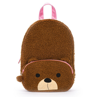 Backpack plush bear Baby girl kindergarten vacation games