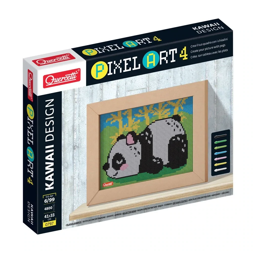 Quercetti 0797 pixel art 4 kawaii design panda