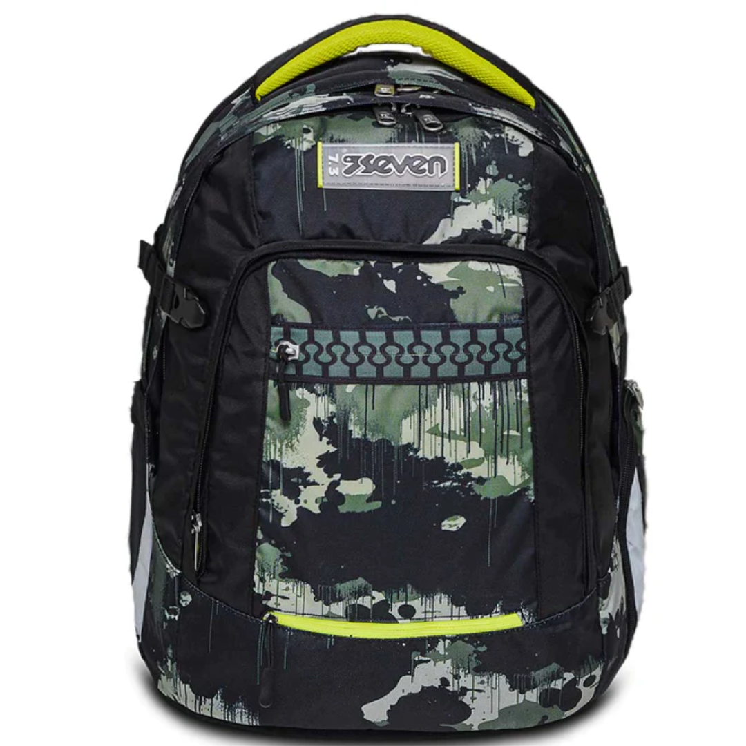 SEVEN ERGONOMIC BACKPACK Updown TWICE - GREENISH WILD