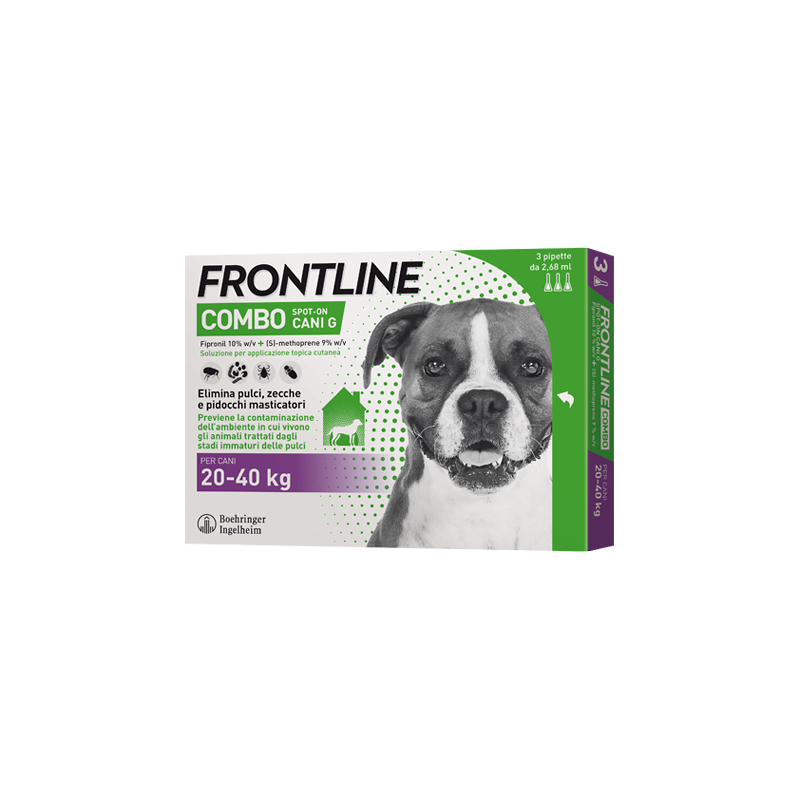 Frontline Combo Cane 3 pipettes for dogs 20-40 kg - Antiparasitic