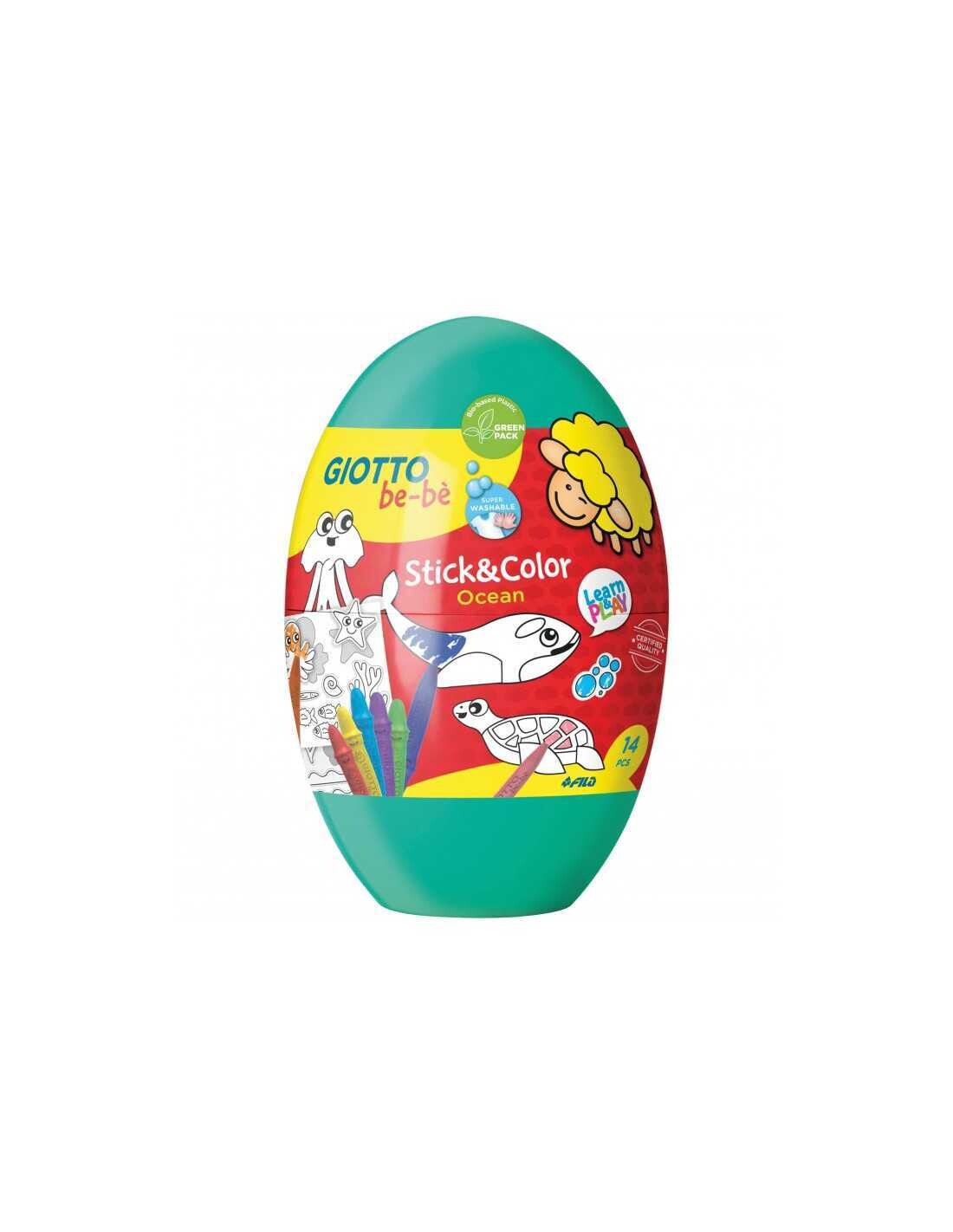 STICK &amp; COLOR EGGS GIOTTO Baby OCEAN OCEAN