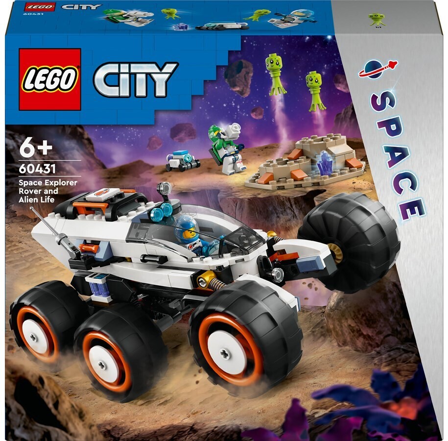 LEGO City 60431 Space Explorer Rover and Alien Life.