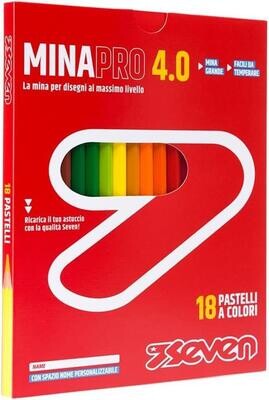 SEVEN Pastelli Mina 4.0 - Confezione 18 Colori