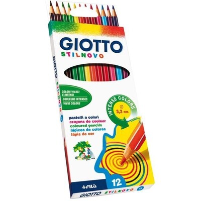 Giotto stilnovo crayons - 12 pieces