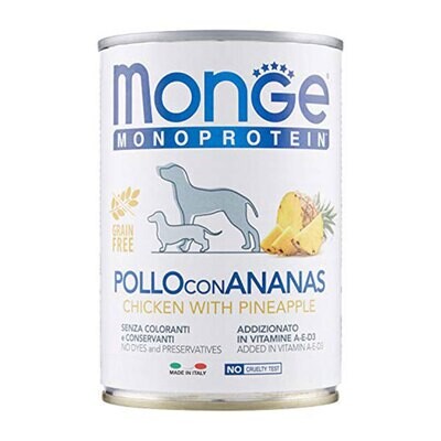Monge Monoproteic Fruit Chicken And Pineapple - Dog - Can 0.4 Kg