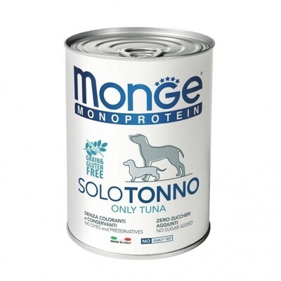 Monge Monoproteic 100% Tuna Only - Dog - Can 0.4 Kg
