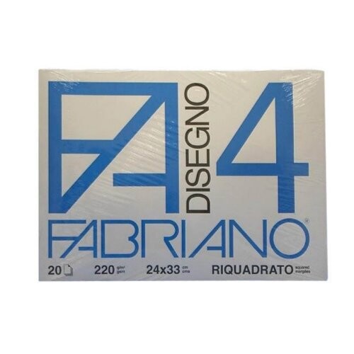 Fabriano F4 sketchbook in A4 smooth squared