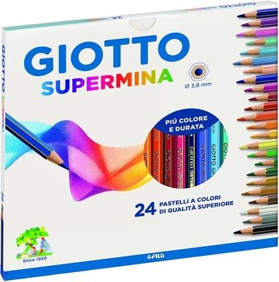 Giotto Supermina colored crayons - 24 pack