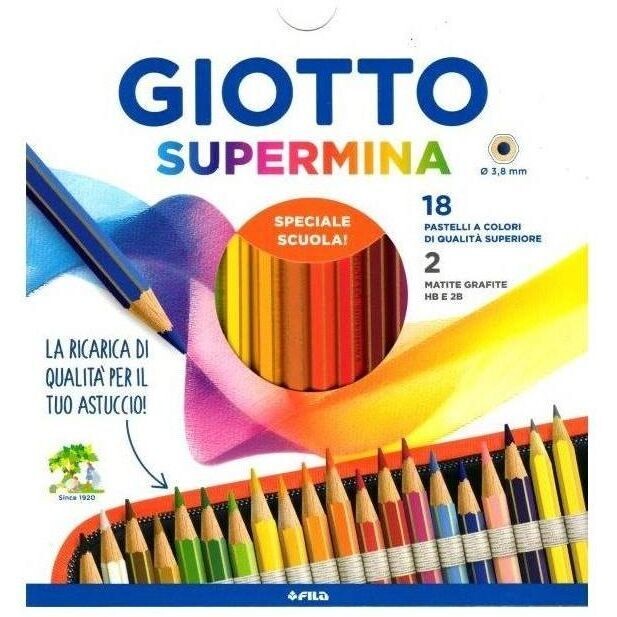 Giotto Supermina colored crayons - conf. 18