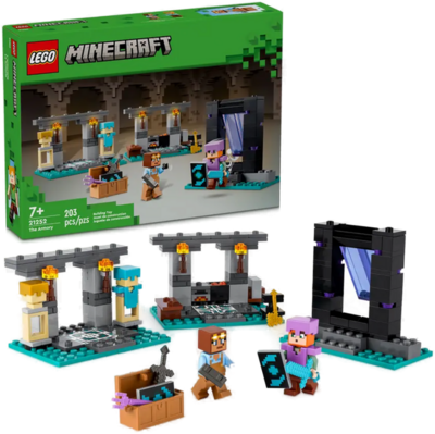 LEGO Minecraft 21252 The Armory with Character Alex