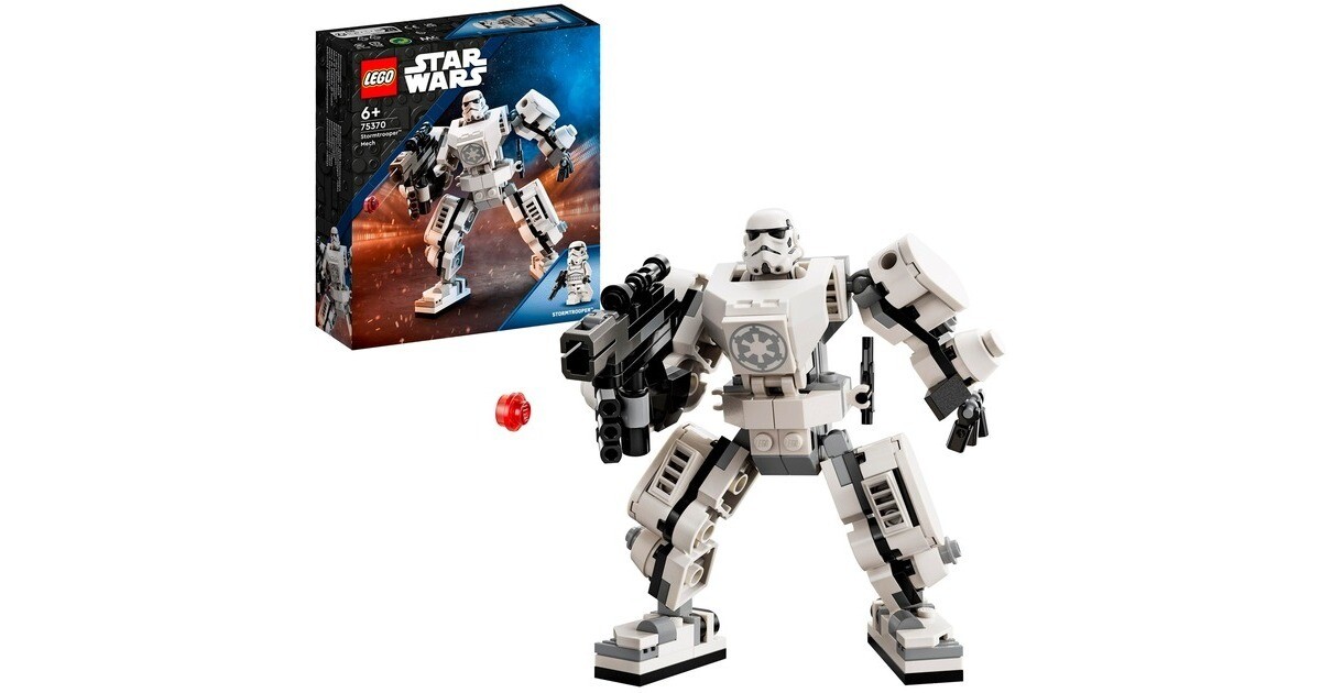 LEGO Star Wars 75370 Stormtrooper Mech, Action Figure.