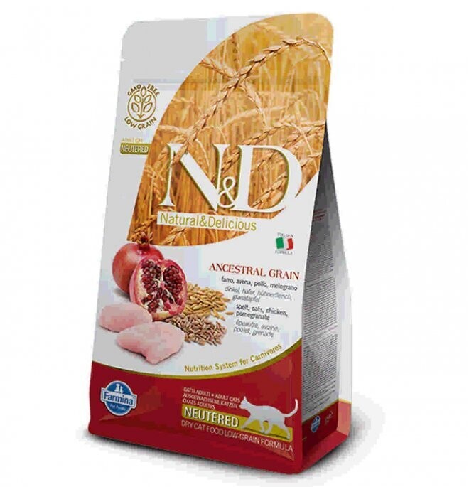 Farmina N&amp;D Ancestral Cat Neutered Chicken And Pomegranate Adult Gr 300