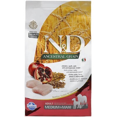 Farmina N&amp;D Ancestral Dog Chicken And Pomegranate Adult Medium/Maxi Kg.2.5
